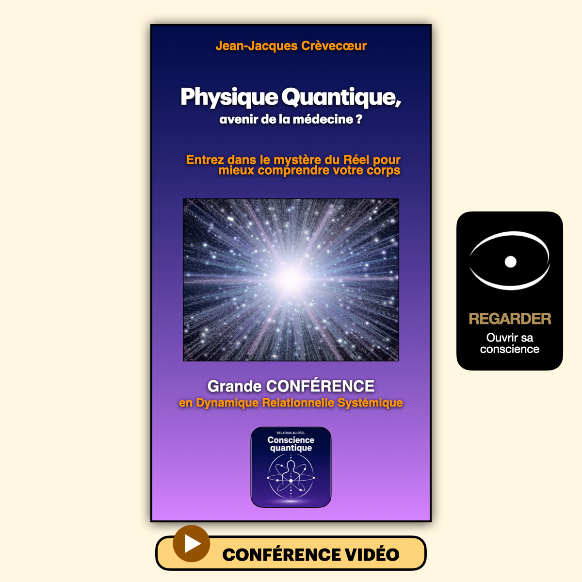 Couverture du livre "Physique Quantique, avenir de la médecine ?" par Jean-Jacques Crèvecoeur