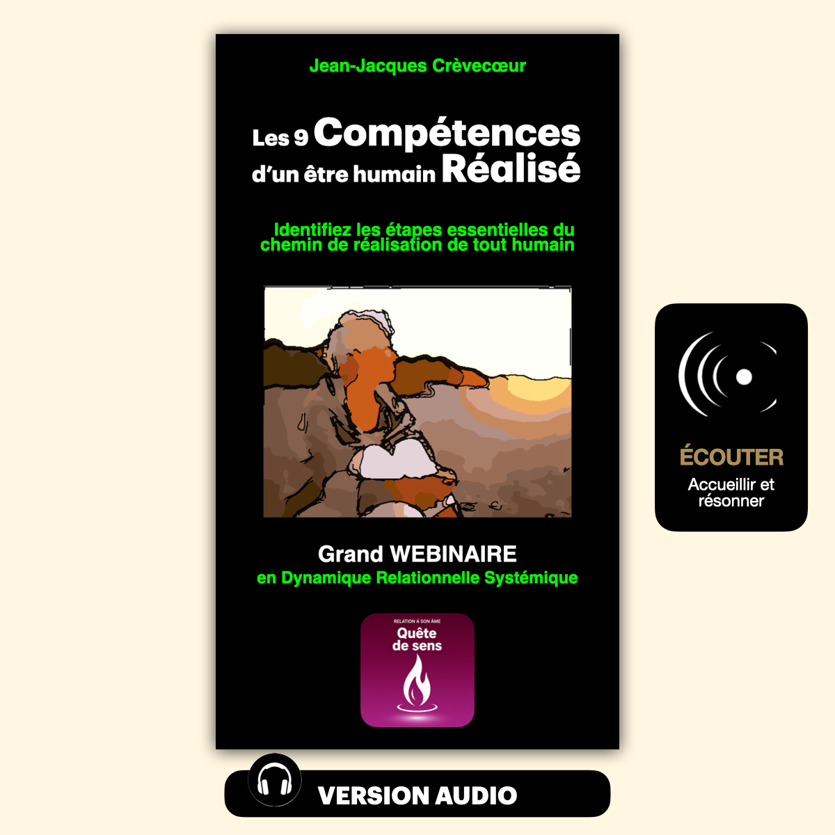 Couverture du livre "Les 9 Compétences d'un être humain Réalisé" par Jean-Jacques Crèvecoeur
