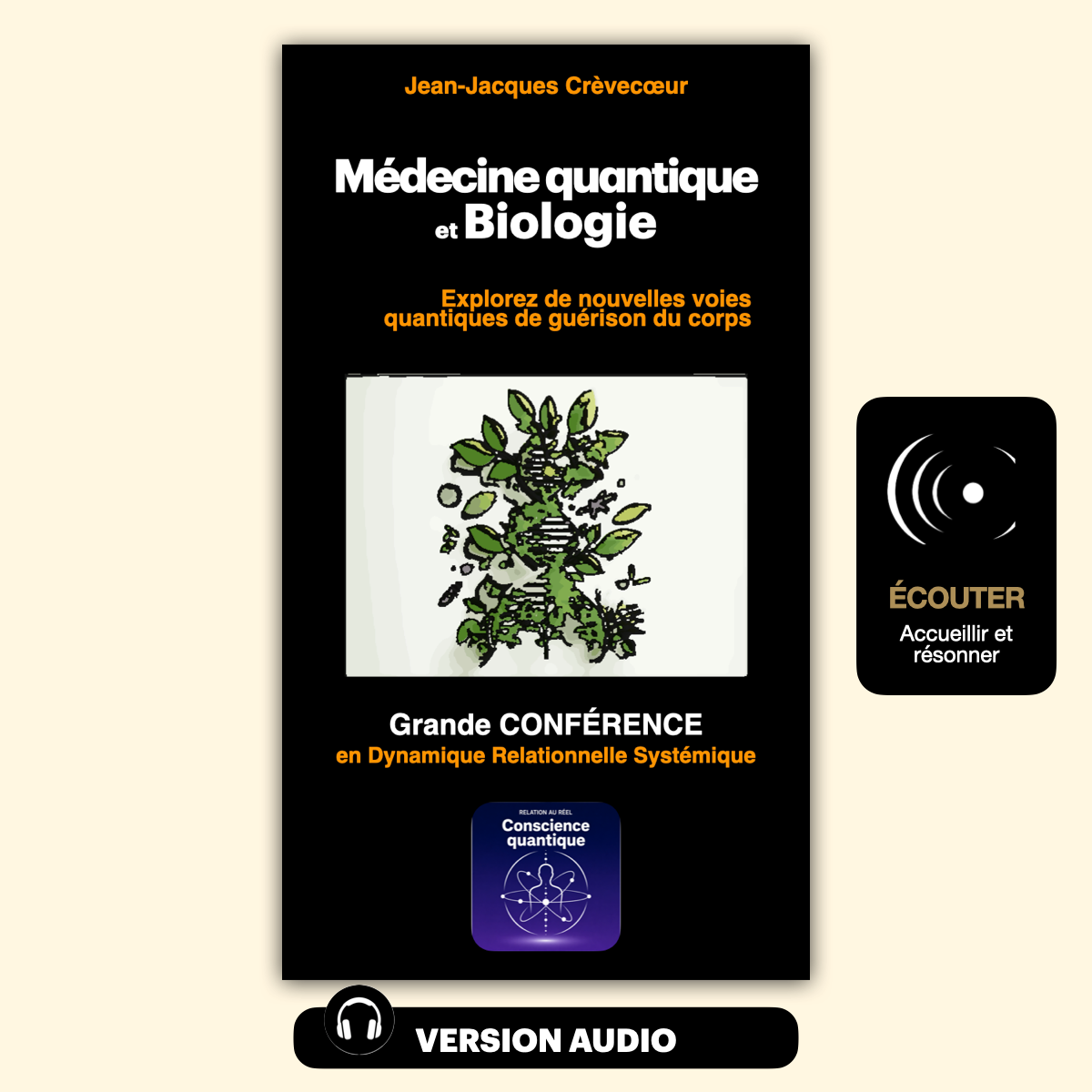 Couverture du livre "Médecine quantique et Biologie" par Jean-Jacques Crèvecoeur
