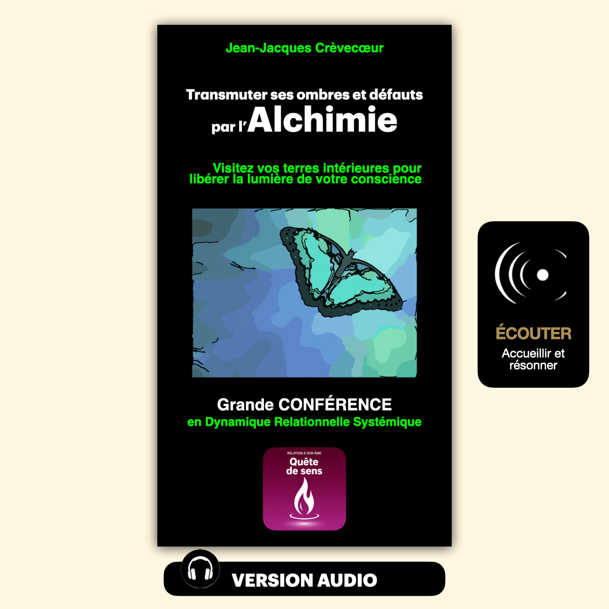 Couverture du livre "Transmuter ses ombres et défauts par l'Alchimie" par Jean-Jacques Crèvecoeur