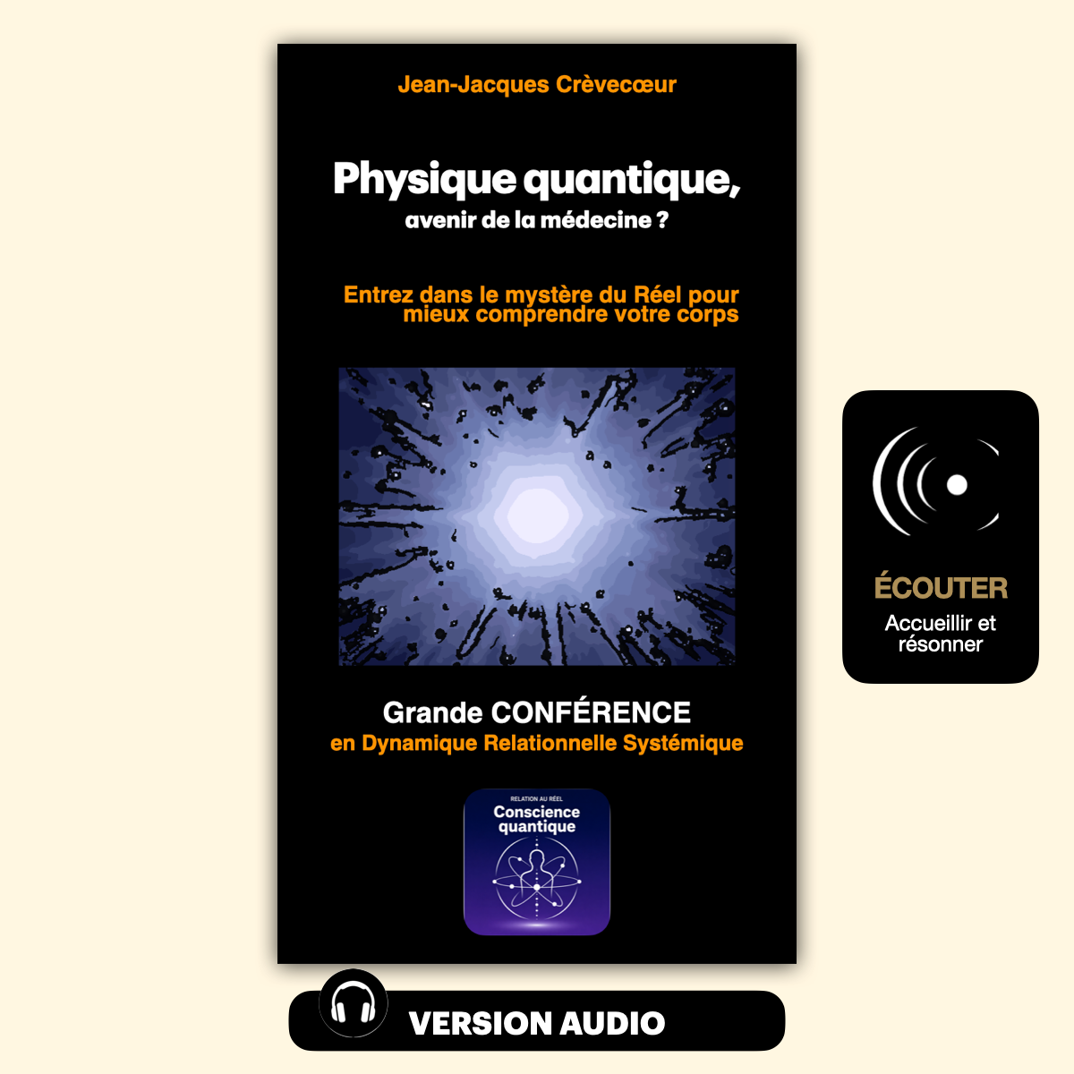 Couverture du livre "Physique quantique, avenir de la médecine ?" par Jean-Jacques Crèvecoeur